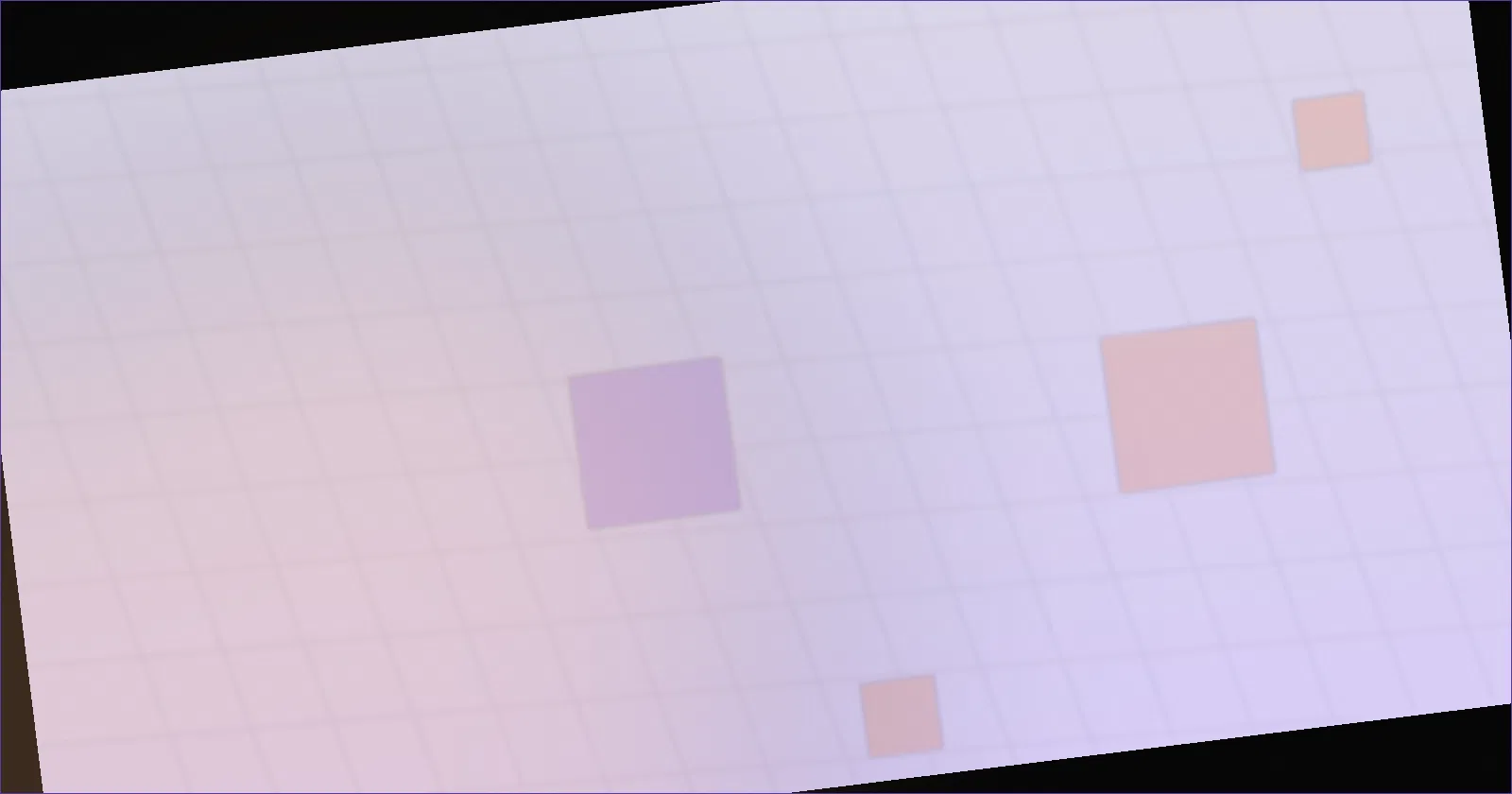 Illustration of objects colliding and reacting under game physics
